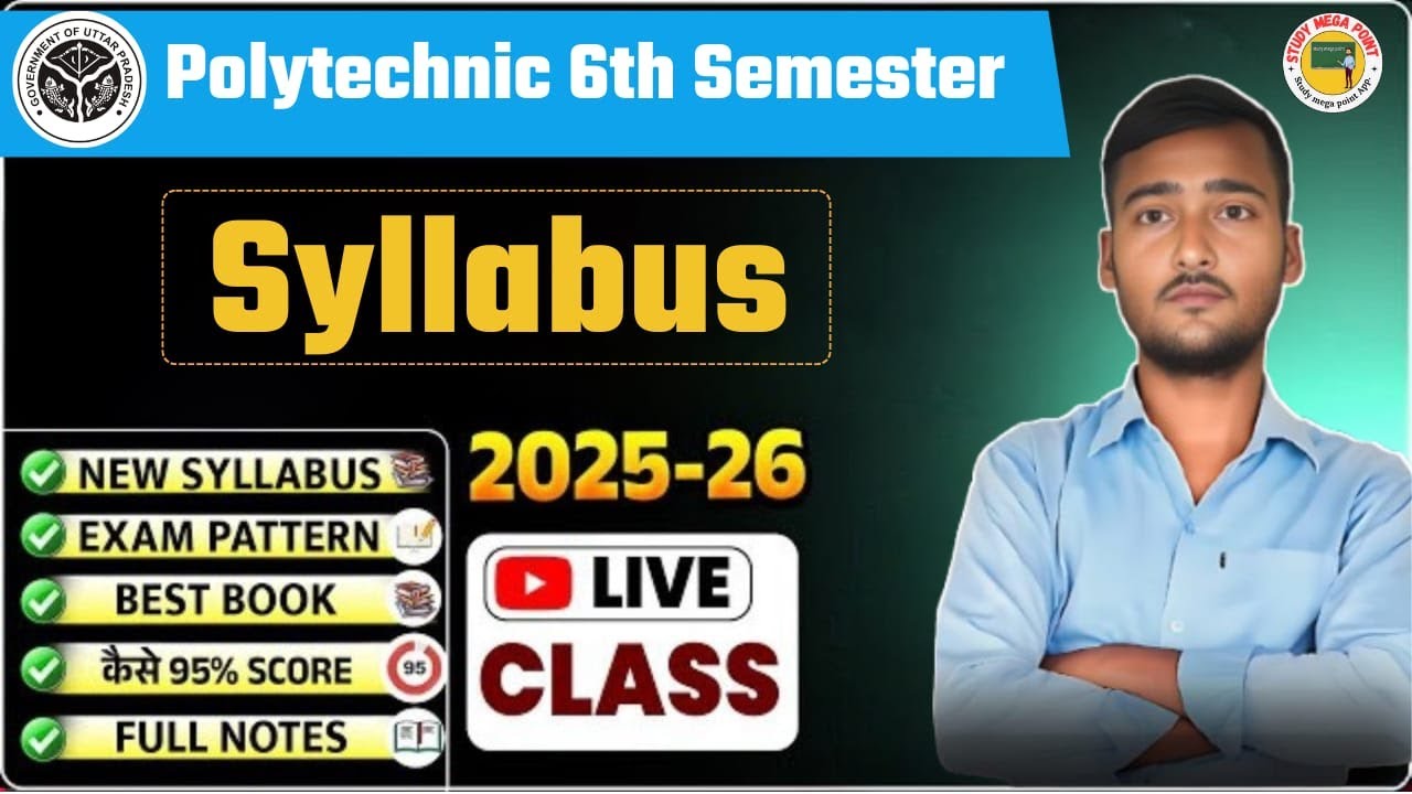 Electrical 6th Semester Syllabus 2025||Polytechnic 6th Semester Syllabus 2025||6th Semester&nbsp;Syllabus