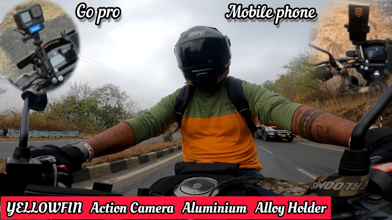 Gopro+Mobile Holder For All Motorcycle🤩 Motowolf Camera Mount #gopro #motowolf #motovlogsrishu