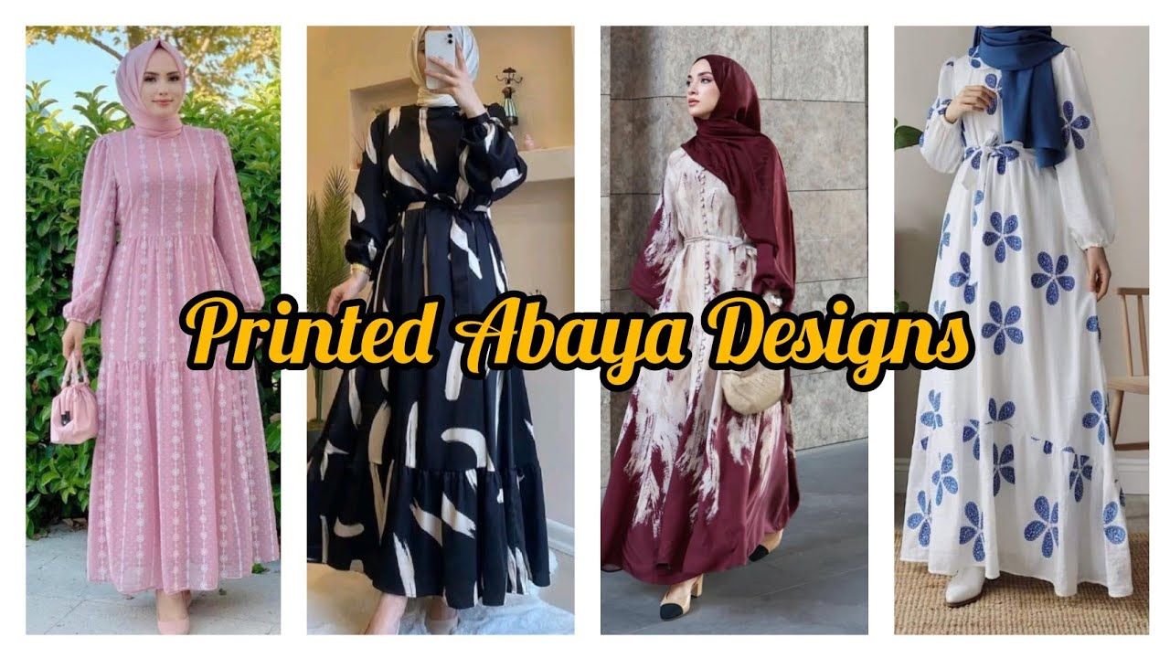 New Printed Abaya Design 2025 | Modern Printed Abaya Designs For Girls 