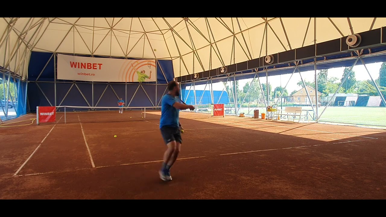 Warm-up with Head Prestige Tour - Luxilon 4G mains - Luxilon Element Rough cross