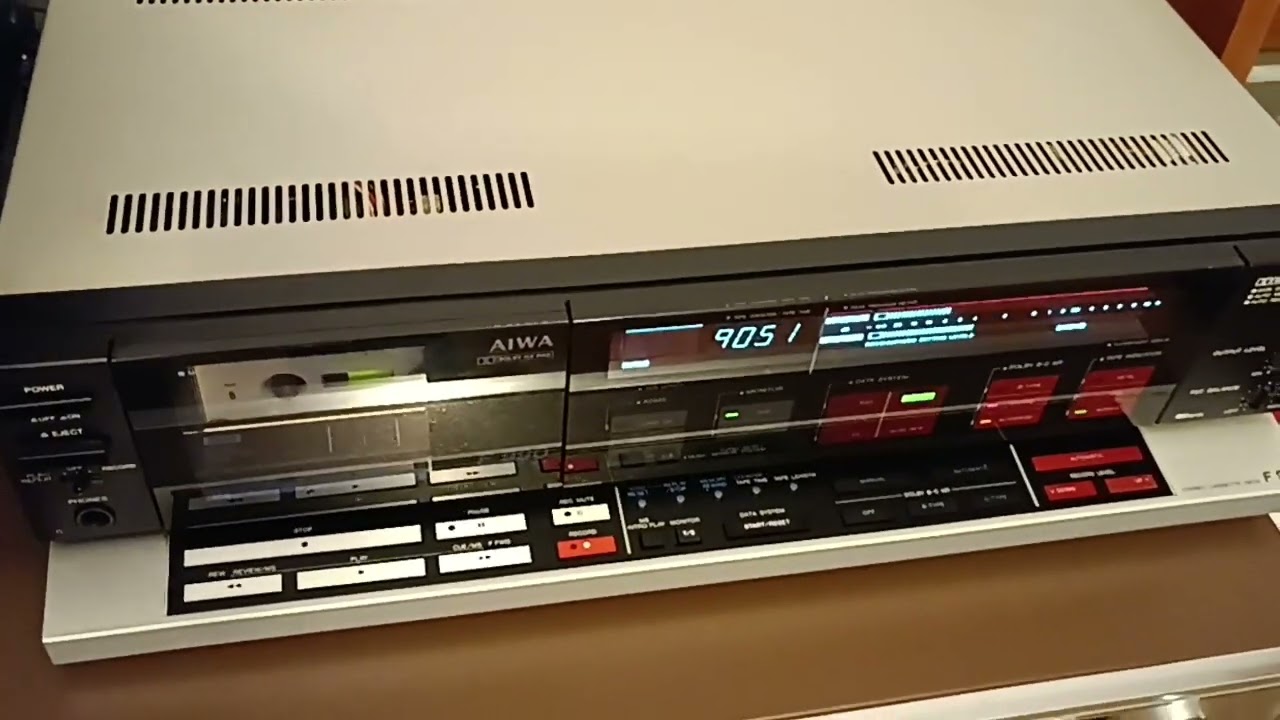 Aiwa AD F990 Tapedeck Aufnahme mit Automatik