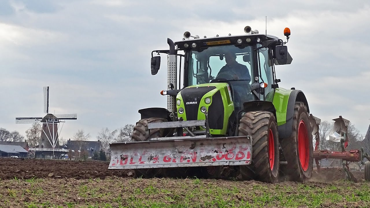Ploughing | Claas Arion 550 + Kverneland | Brouwer | 2021