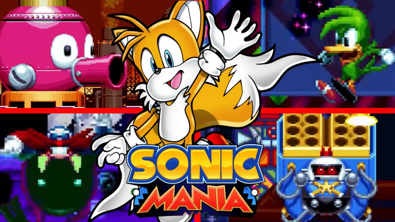 Sonic Mania: All Bosses (As Super Tails)