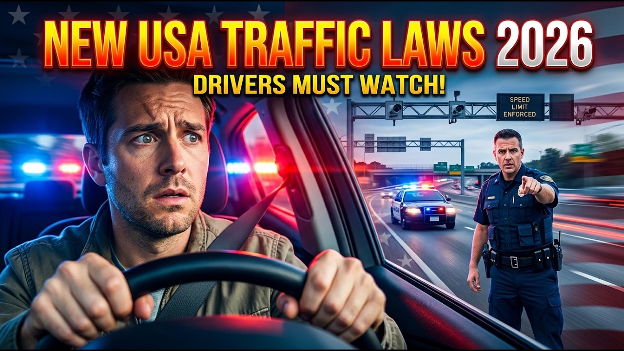 New Traffic Laws in the USA for 2026 &ndash; Drivers Must Watch This!