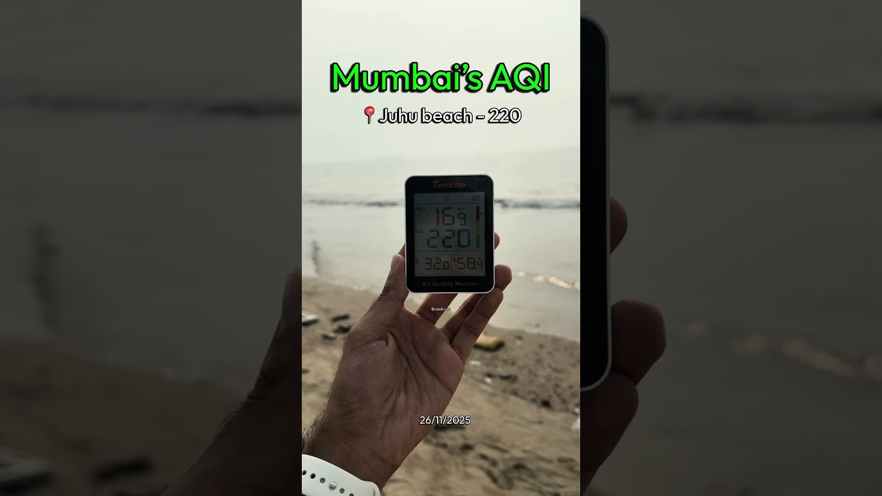 Mumbai&rsquo;s AQI #airpollution #pollution #gadgets