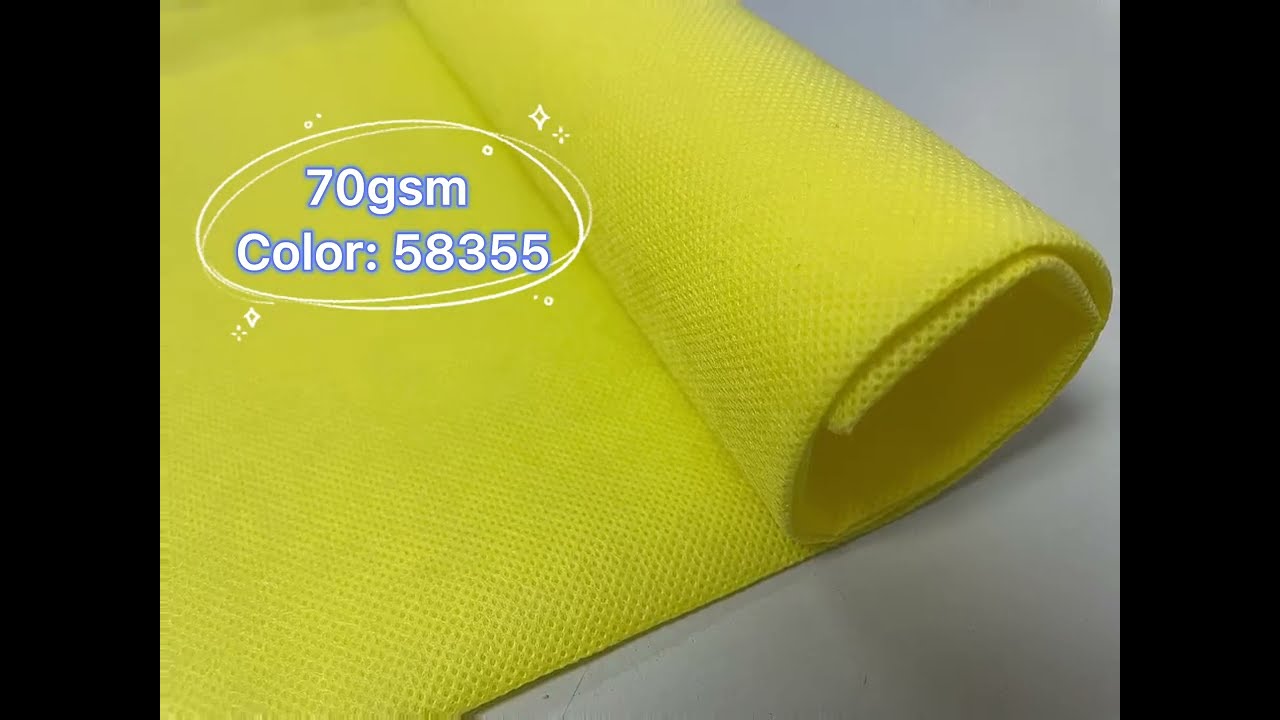 70gsm Yellow Color Polypropylene Spun-bond Non Woven Fabric--Henghua Nonwoven