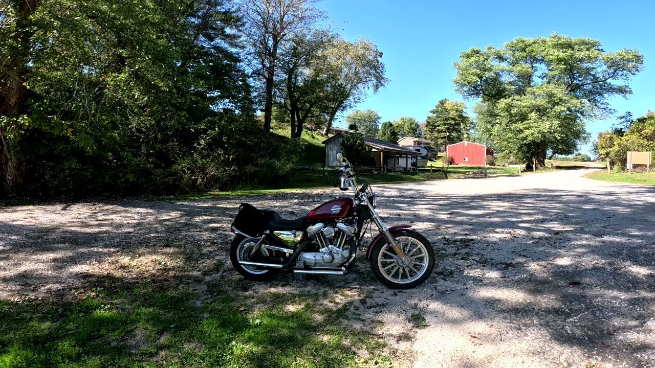 Fall day Sportster ride part 1 Ravenswood WV to Belleville WV