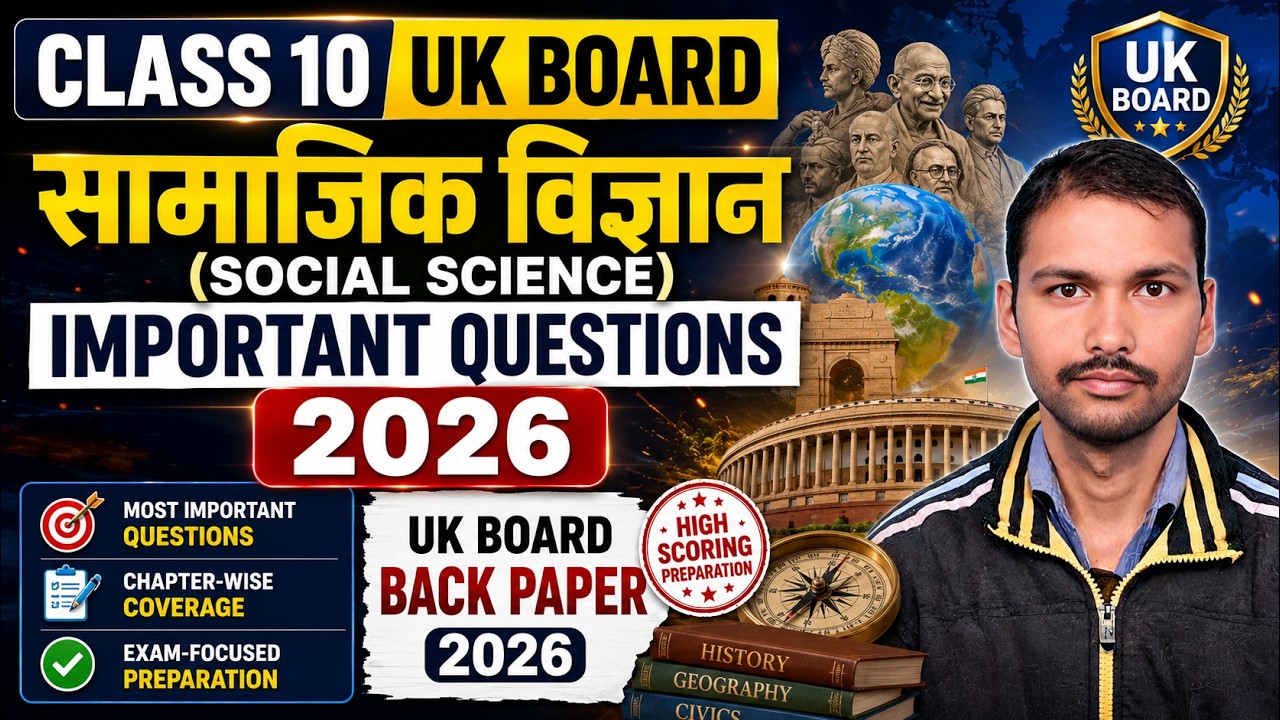 UK Board Class 10 Social Science Top 30 One Mark Important Questions Board Exam 2026
