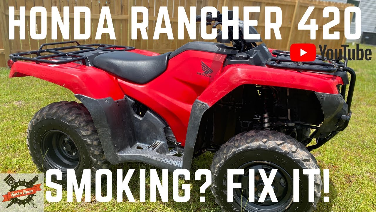 Honda Rancher 420 Top End Rebuild | Smoking