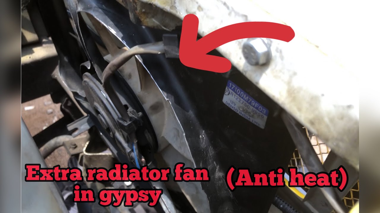 Extra cooling fan for gypsy radiator|Installing auxilary radiator fan for gypsy|#gypsy#Auxilaryfan