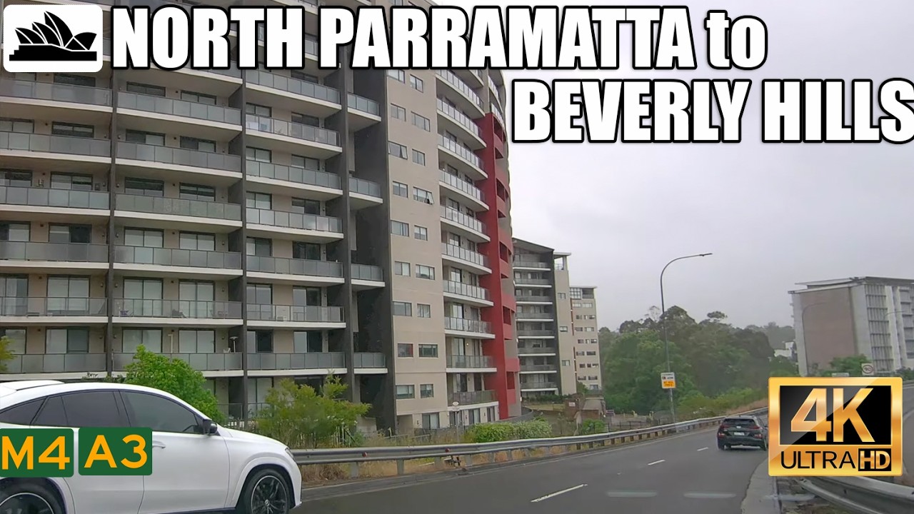 4K Sydney drive: North Parramatta/Northmead to Beverly Hills