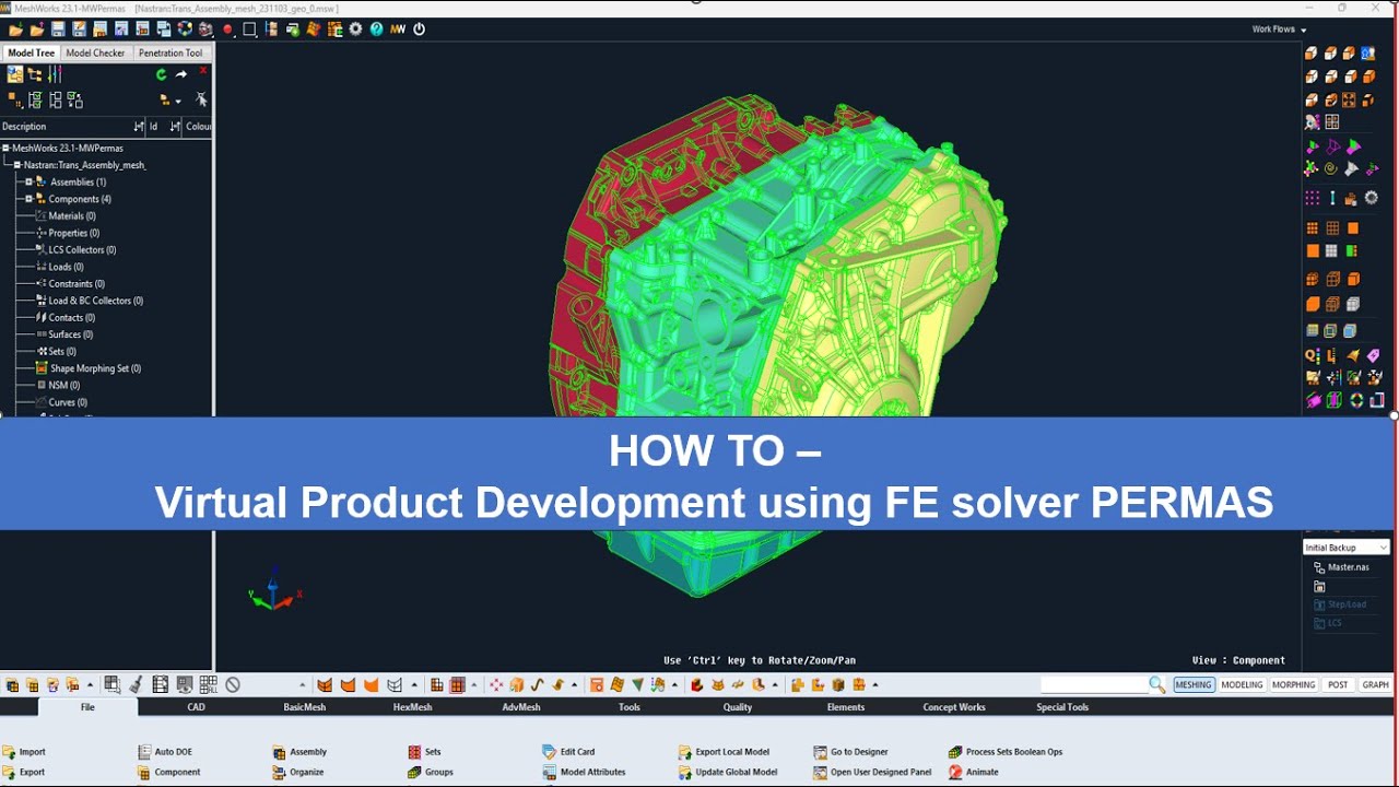 HOW TO – Virtual Product Development using FE solver PERMAS
