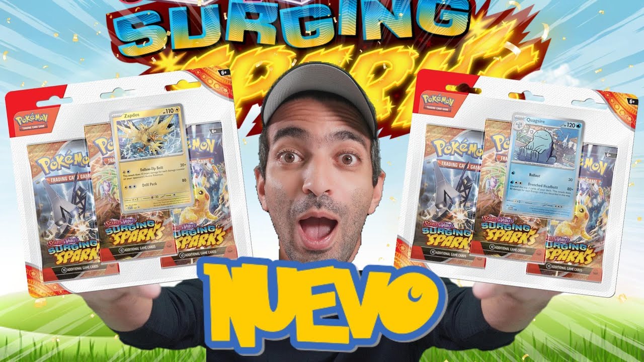 ESTOS SON LOS NUEVOS 3-BOOSTER BLISTERS DE SURGING SPARKS DE POKEMON TCG...