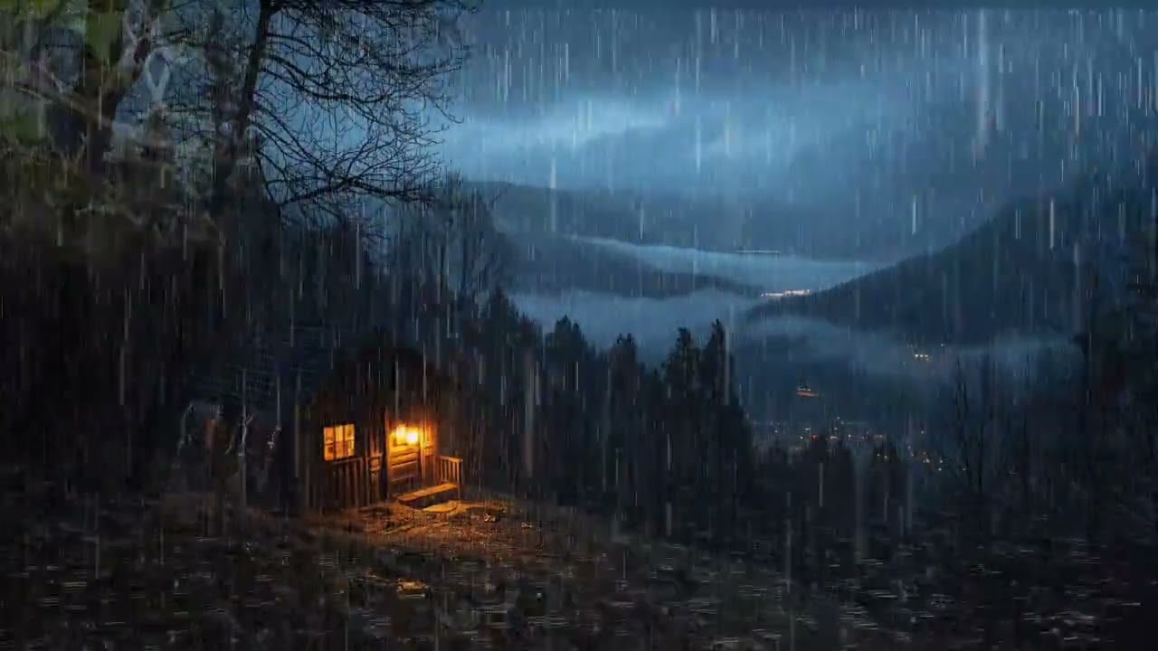 ASMR Stormy Rain Sleep | Heavy Rainstorm Sounds for Deep Relaxation and Peaceful Sleep