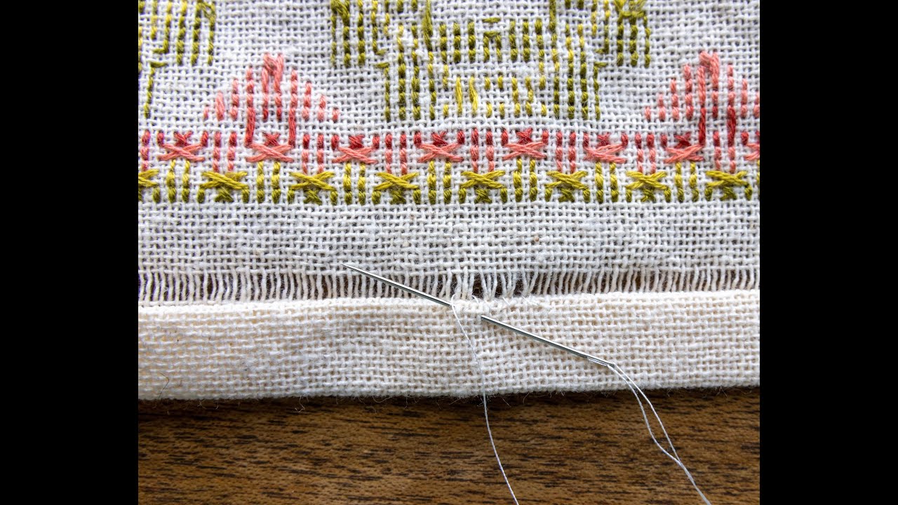 How to stitch a Basic drawn thread hem
