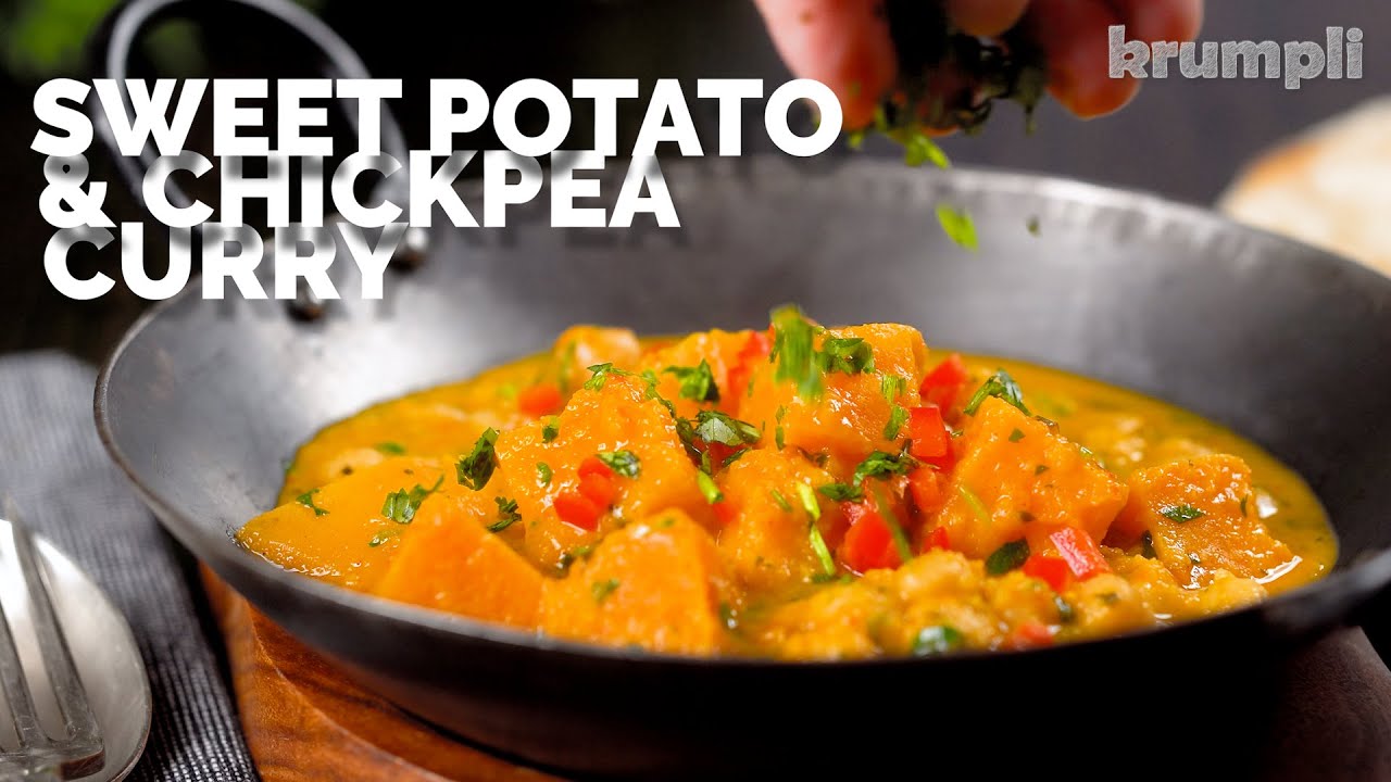 Sweet potato and chickpea curry