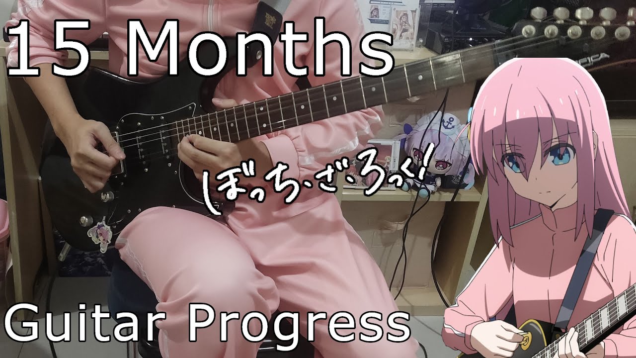 15 Months Guitar Progress After Watching Bocchi The Rock ~ That Band/Ano Bando (170 BPM)