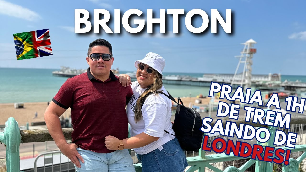 CONHEÇA BRIGHTON - A PRAIA QUERIDINHA DA INGLATERRA! (1 HORA DE LONDRES)