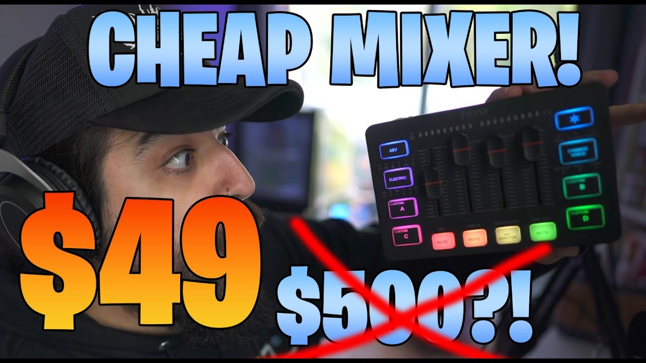 ONLY $49?! FIFINE AMPLIGAME SC3! BEST BUDGET AUDIO MIXER FOR GAMING!