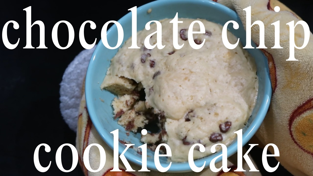 🍪 the *easy* microwave chocolate chip cookie bowl cake you'll be making on repeat | dessert for two