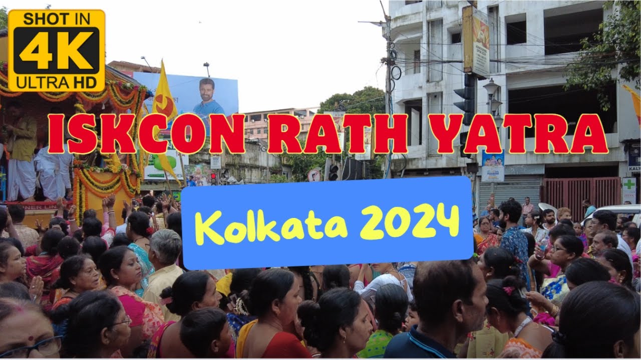 KOLKATA ISKCON RATH YATRA 2024 | ISKCON RATH YATRA 2024, KOLKATA | FULL HD VIDEO 4K WALK