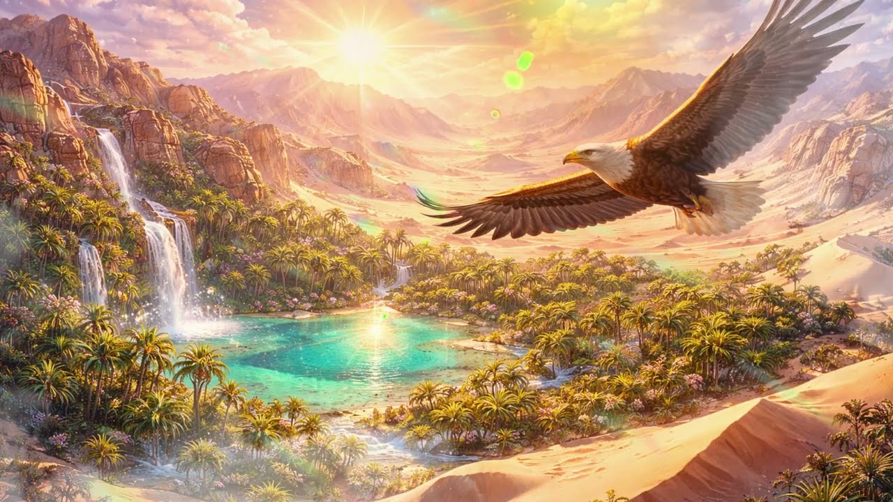 Beware Serene Sands: 1 Hour of 528Hz, A Weightless Flight Above Desert Oasis 🏜️✨🧘‍♂️