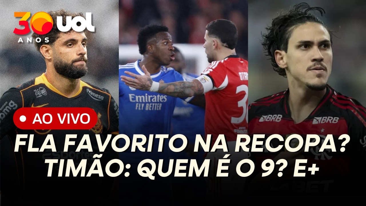 VINI JR, FLAMENGO NA RECOPA E CORINTHIANS: UOL NEWS ESPORTE COM MAURO CEZAR, CASAGRANDE E TIRONI