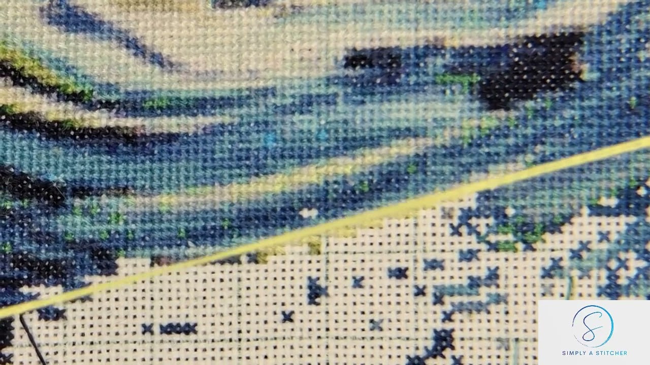 Flosstube #stitchwithme #1/2026 #alternative Van Gogh Never Passed #unconventionalxstitch