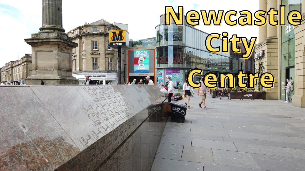 Newcastle upon Tyne, City Centre walk - Haymarket to Central Station