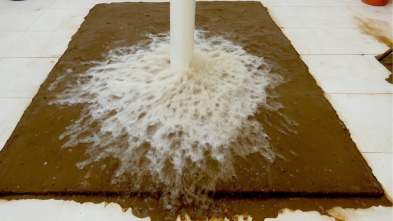 Unbelievable Amount of Mud Flowing Out of This Rug – Deep Scraping Carpet Cleaning ASMR