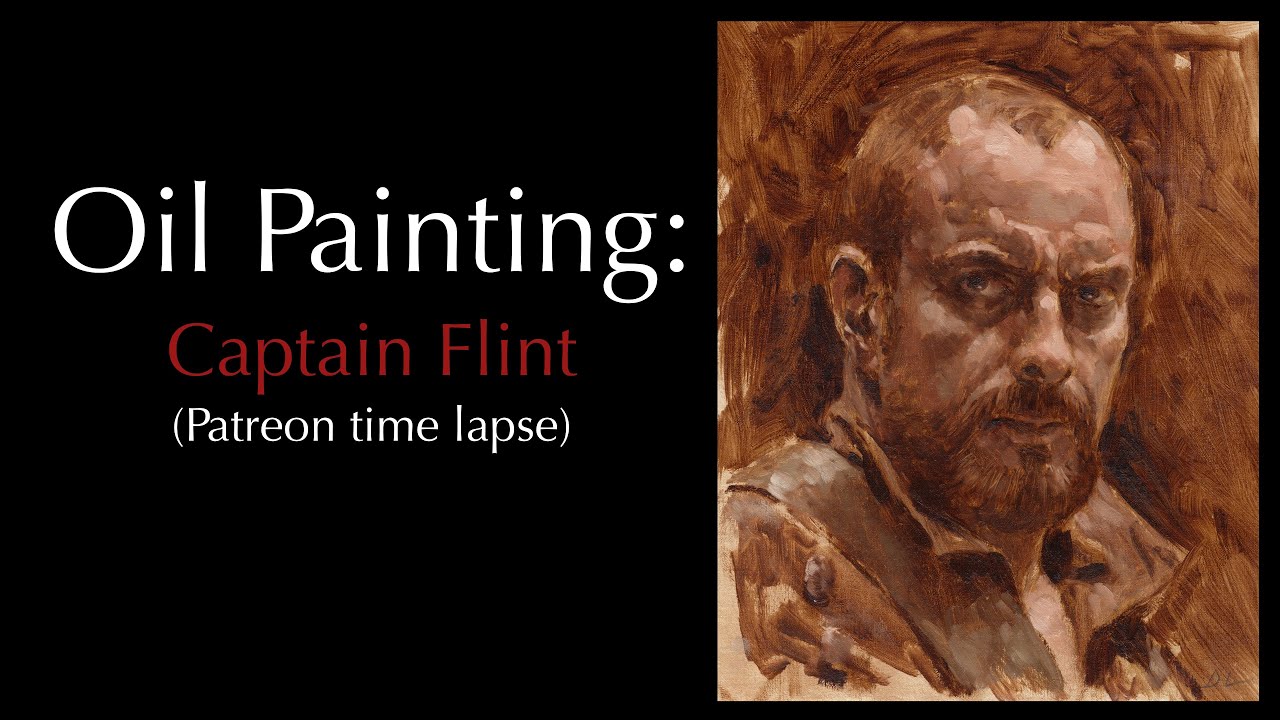 Captain Flint Oil Sketch #oilpainting #painting #pirates