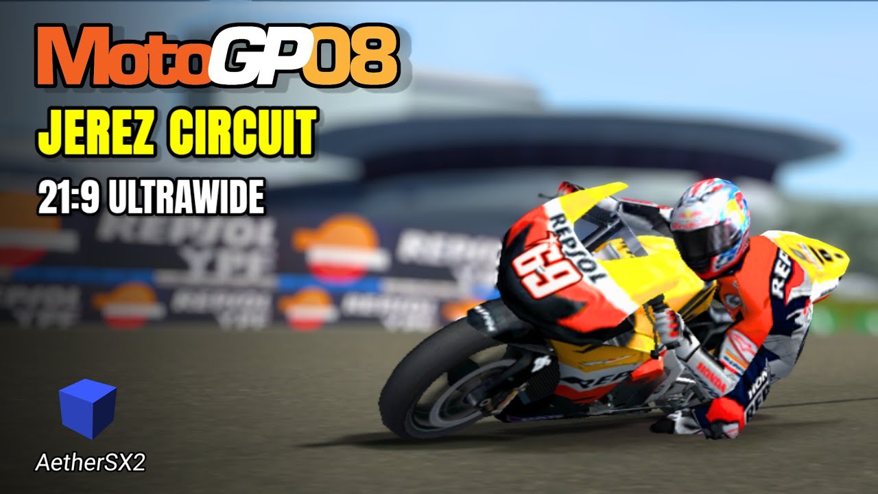 MotoGP 08 Jerez Circuit Ultrawide 21:9 Gameplay – PS2 Emulator on Android
