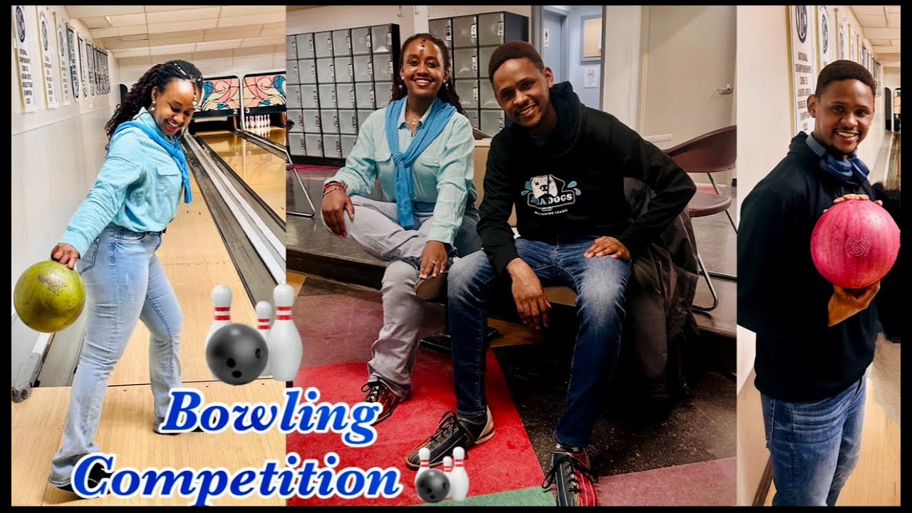 Bowling Competition for beginners - Life in Canada - Spend a day with us on our Family Fun Day -Vlog