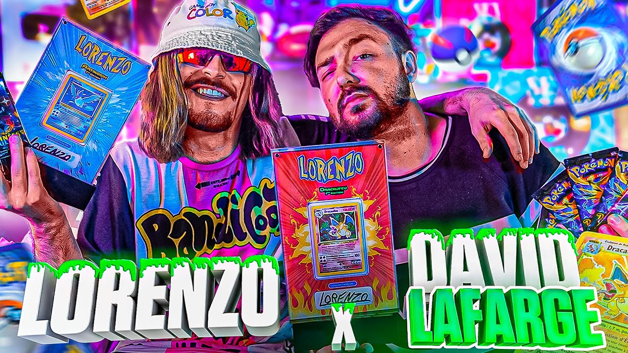 LORENZO Feat DAVIDLAFARGEPOKEMON ! BATTLE D&rsquo;OUVERTURE DE BOOSTERS POK&Eacute;MON & PROJET SECRET POK&Eacute;MON