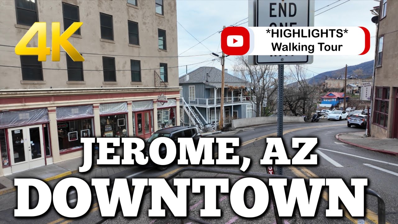 *HIGHLIGHTS*  Downtown Jerome, AZ #4kwalkingtour #visitarizona #livemusic #downtown #saturday