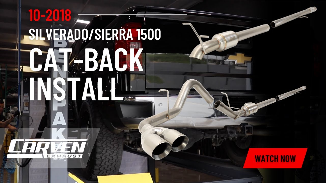 2010-2018 Silverado/Sierra1500 Cat-Back Exhaust Install/Overview Video by Carven Exhaust #exhaust