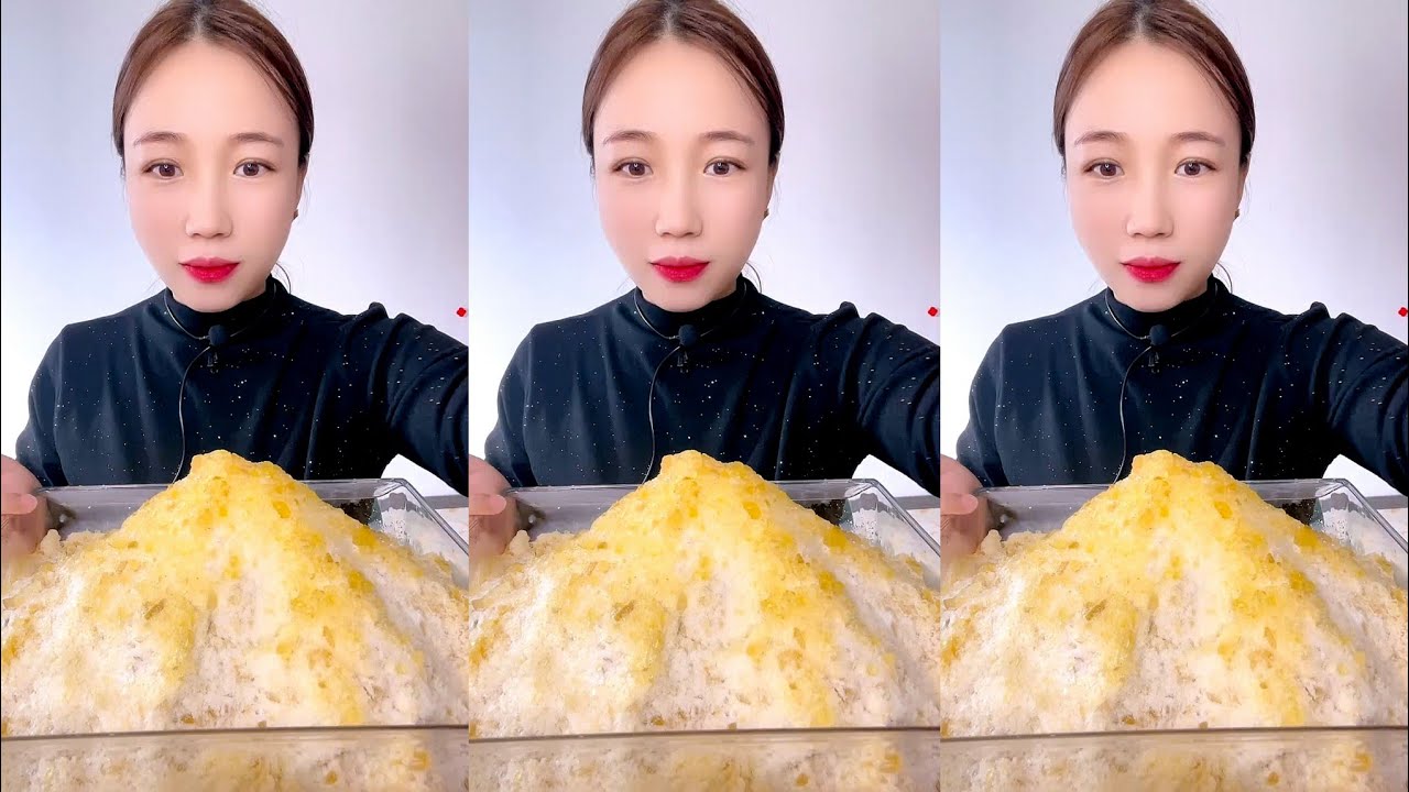ASMR SHAVED ICE EATING QIAN 
