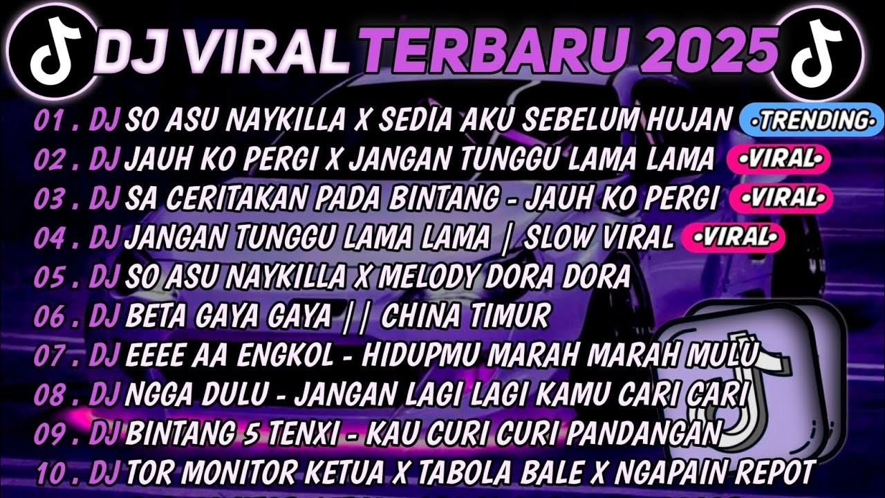 DJ TikTok Viral 2025 – So Asu x Sedia Aku Sebelum Hujan x Jangan Tunggu Lama Lama (Full Remix)