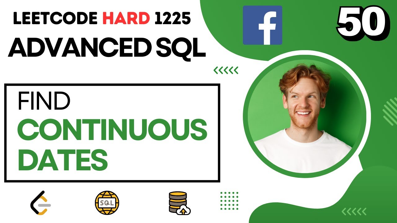 Leetcode Hard 1225: Поиск непрерывных дат. Вопрос для собеседования по META Advanced SQL Data Sci...