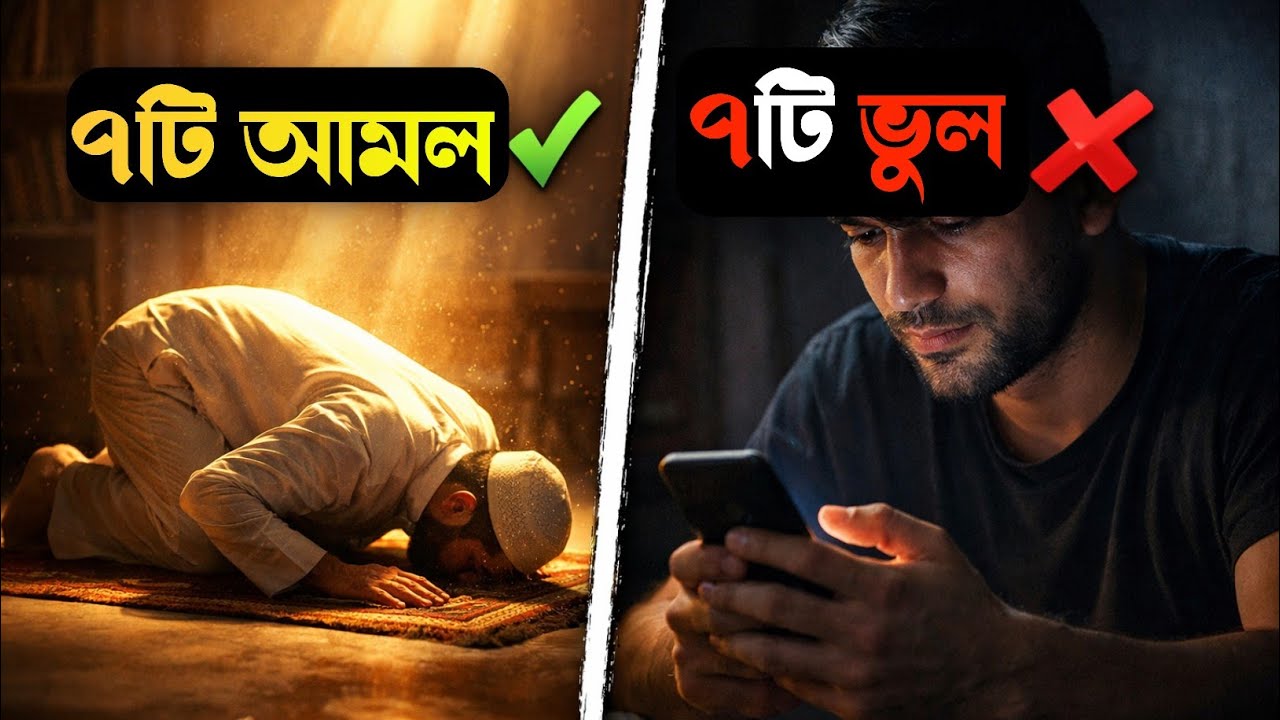 রমজানের ৭টি আমল ও ৭টি ভুল — প্রতিটি মুসলিমের জানা জরুরি