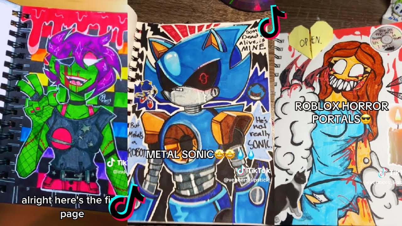 ART SKETCHBOOK 📖🎨 TIKTOK compilation #42