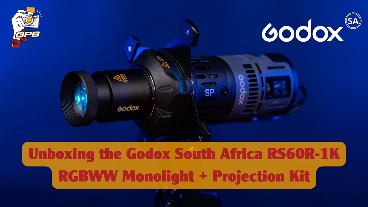 Unboxing the Godox South Africa RS60R-1K RGBWW Monolight + Projection Kit | Ashvir Maharaj