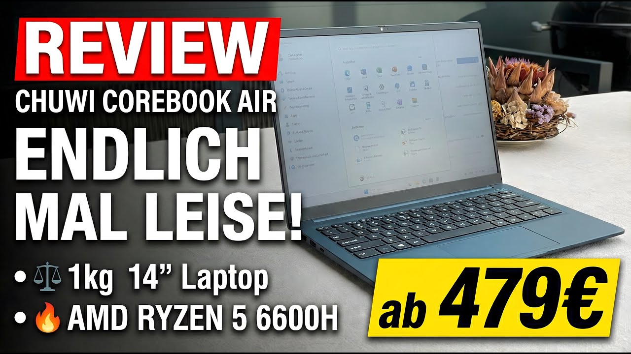 Chuwi CoreBook Air Testbericht: Leise & Leicht