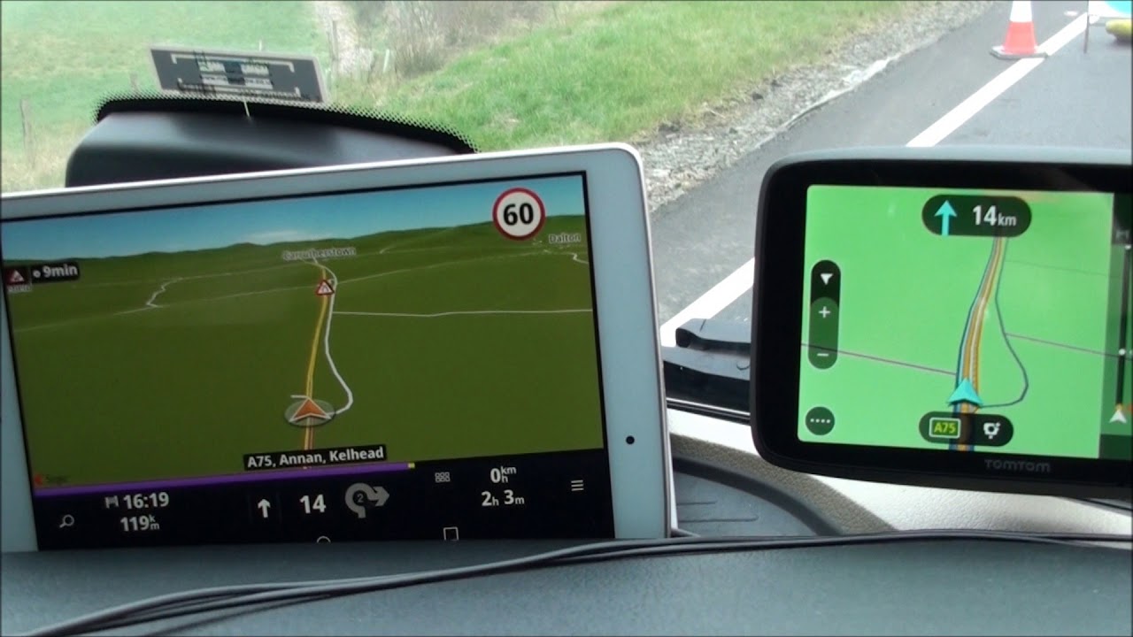 SYGIC TRUCK NAV VS TOMTOM 6250