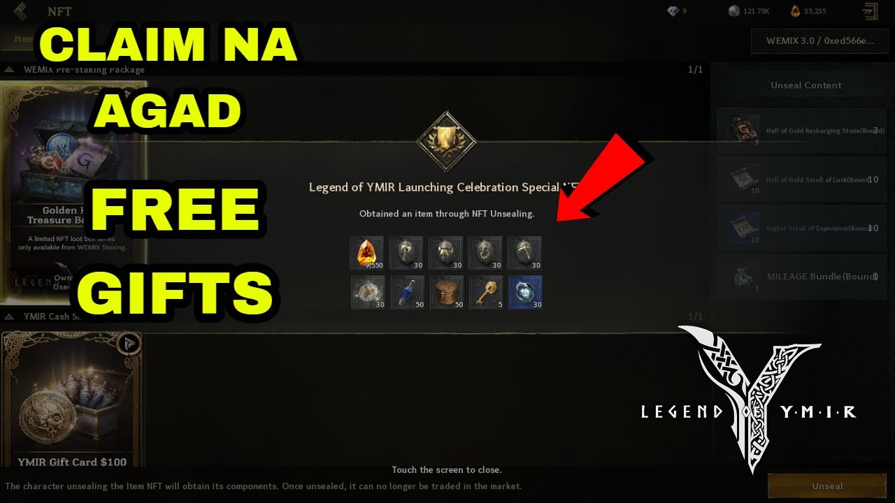 Legend of Ymir - Free Special Reward gets nyo na agad free rare item