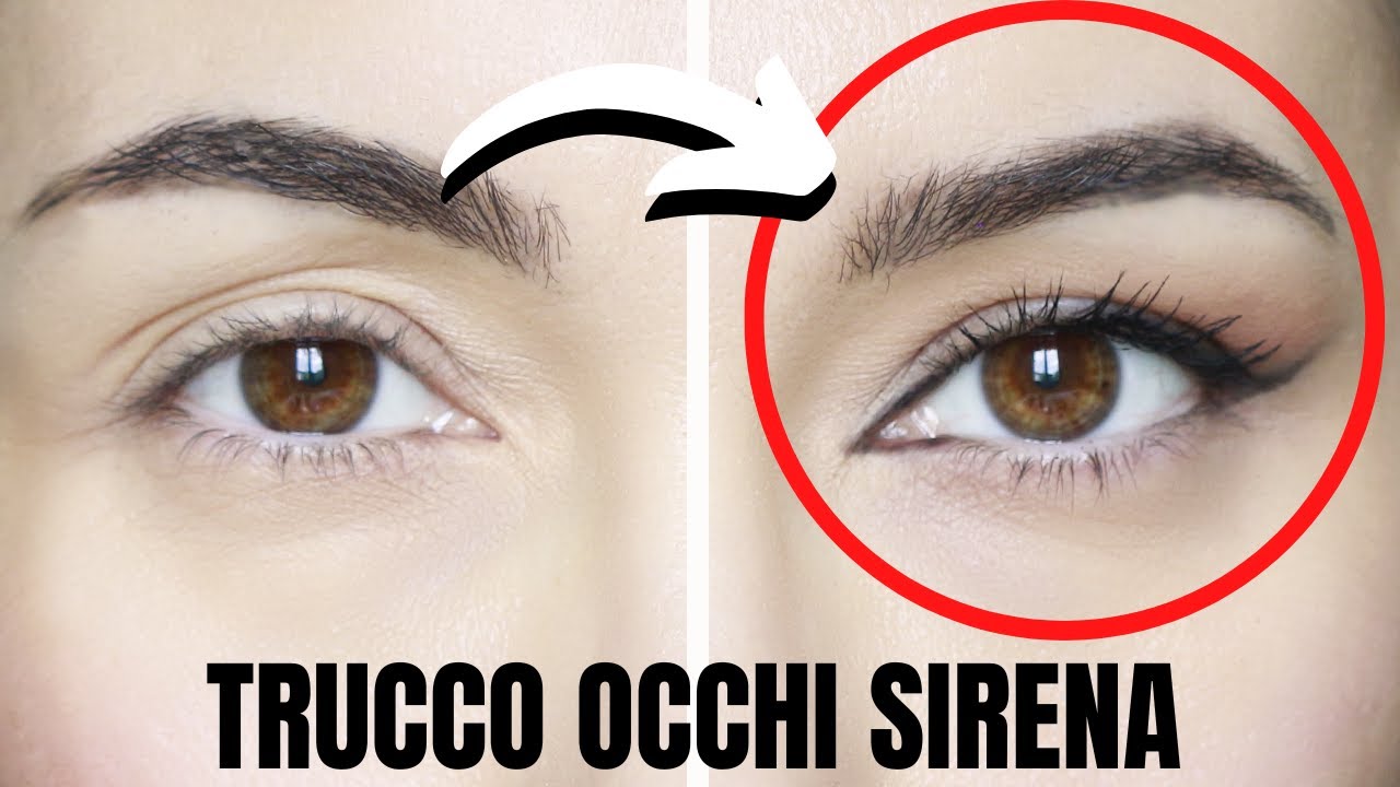 Trucco occhi semplice sirena per occhi incappucciati per tutti i giorni