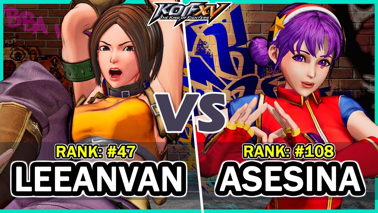 KOF XV 🔥 Leeanvan (Kula/Whip/B.Jenet) vs Shermie Asesina (Athena/Leona/Shermie) 🔥 Steam