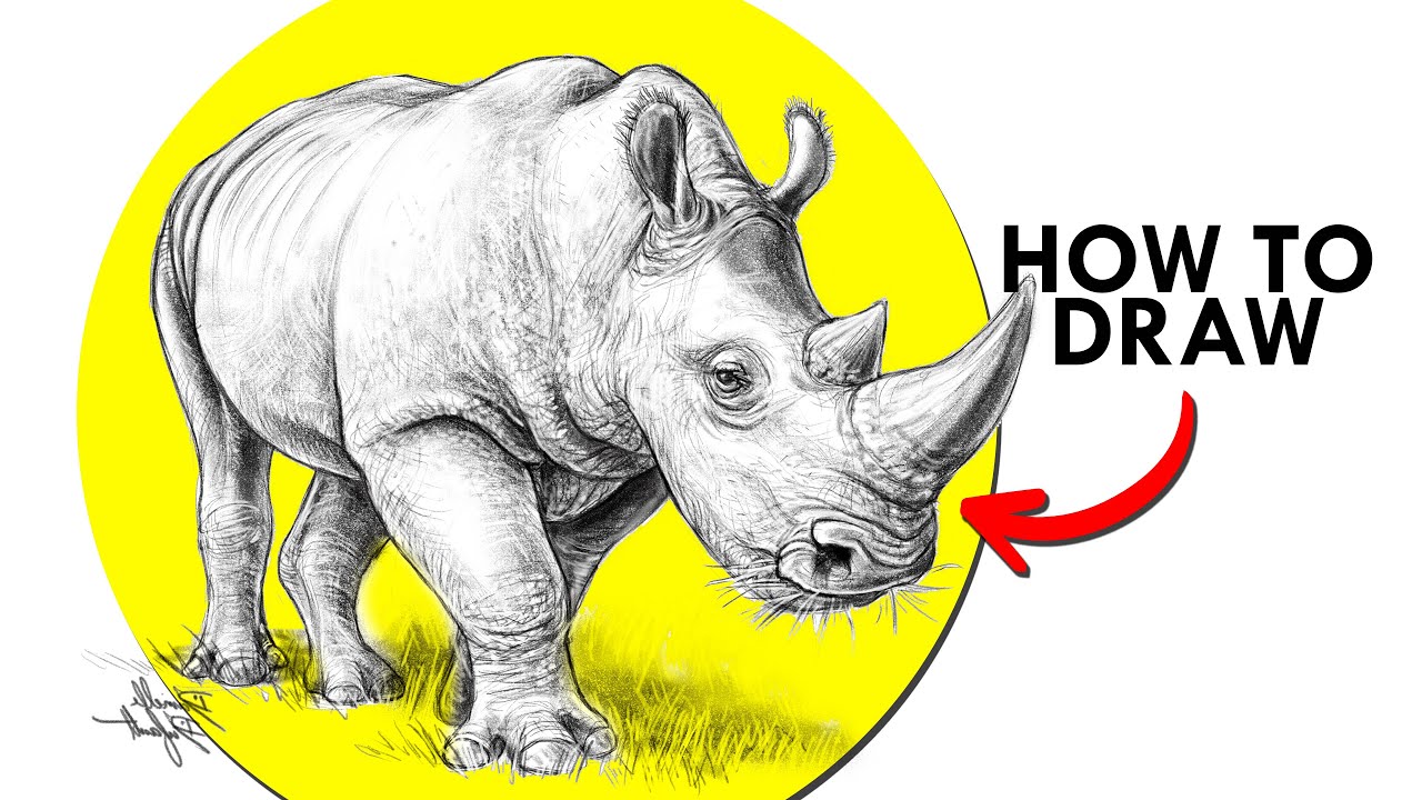 How To Draw A Rhinoceros