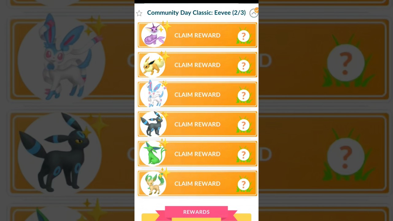 OMG! Got All Eevee's Evolution In Single Research! But shiny? #shorts #eevee #rare #evolution #game