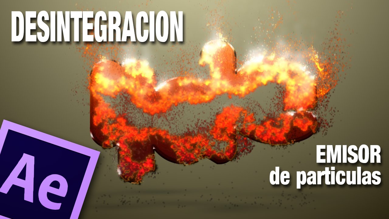 Tutorial After Effects Desintegracion con emisor de particulas by @ildefonsosegura
